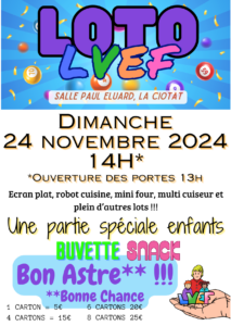 Flyers loto LVEF 2024